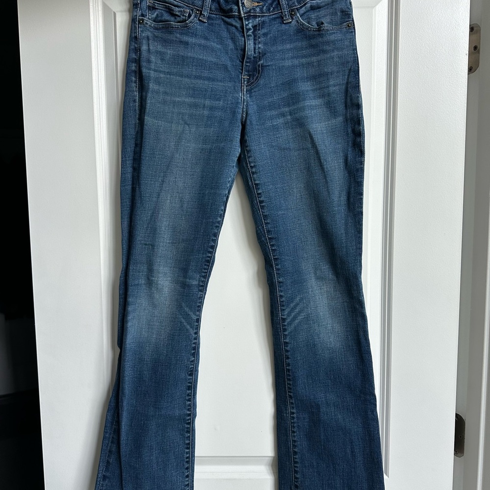 Lucky Brand Blue Flare Wide Leg Jeans